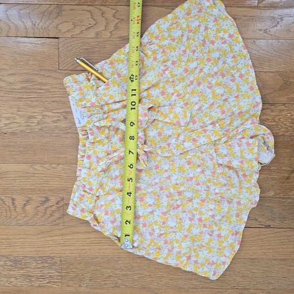 SO BRAND WOMENS JUNIOR SIZE YELLOW FLORAL SOFT SHORTS HIGH RISE SIZE XS - Picture 8 of 13